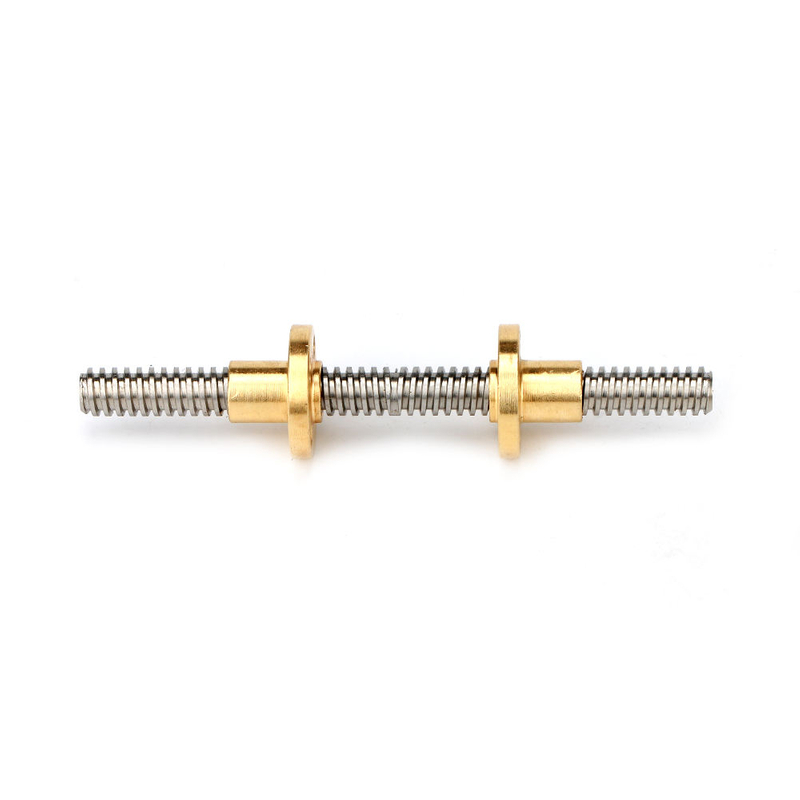 TR8*8 Left hand threaded or right hand filetage trapezoidal Leadscrew 1000mm with flanged nut 8mm/turn