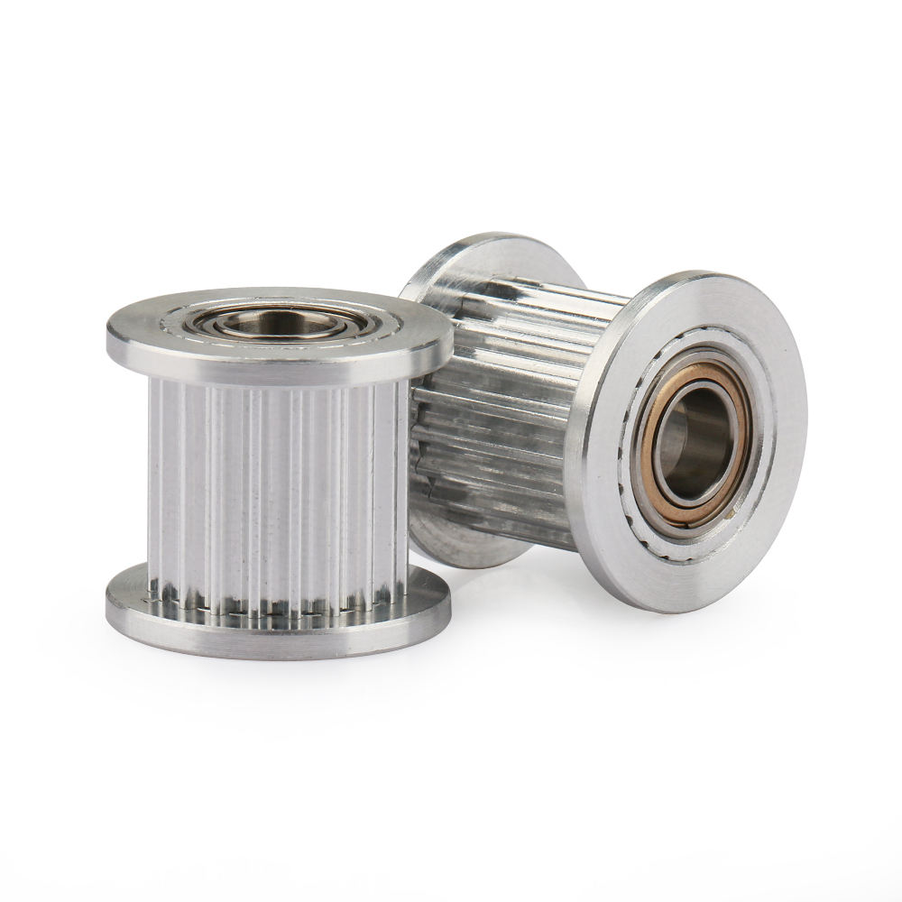 use 10mm 9mm width belt pulley with bearings passive wheel Palin wheel idler tensioner 2GT GT2 20 teeth bore size 3mm 4mm 5mm