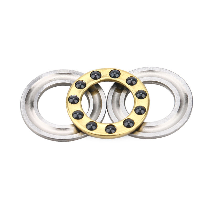 Hybrid Miniature Planar Thrust Ball Bearing Si3N4 Ceramic Balls Brass Cage F12-21M
