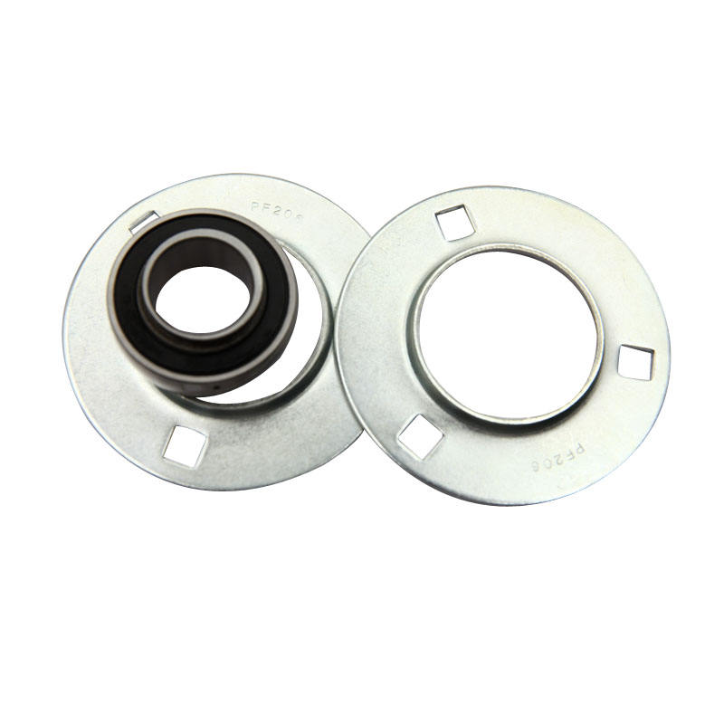 30mm Stamped round 3 Bolts Flanged Mounted Bearings SAPF206