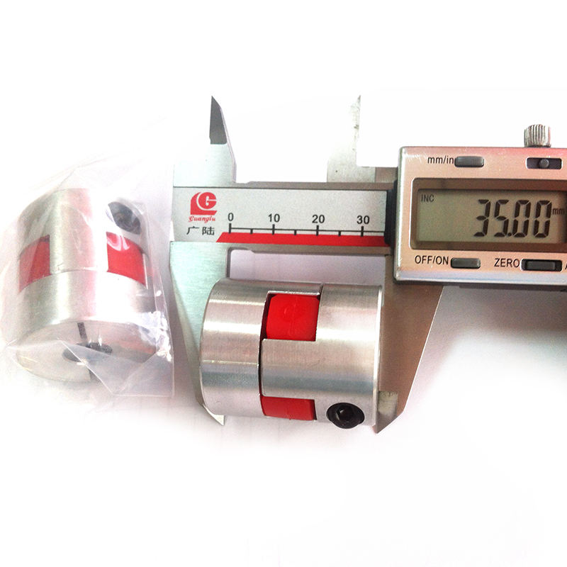 OD30mm L35MM red Polyurethane Flexible plum keyway shaft coupling coupler 6mm 6.35mm 8mm 10mm 12mm 12.7mm 14mm 15mm 16mm