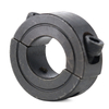 Split optical shaft retaining ring carbon steel blackened fixed collar 20*40*12mm SCSP20