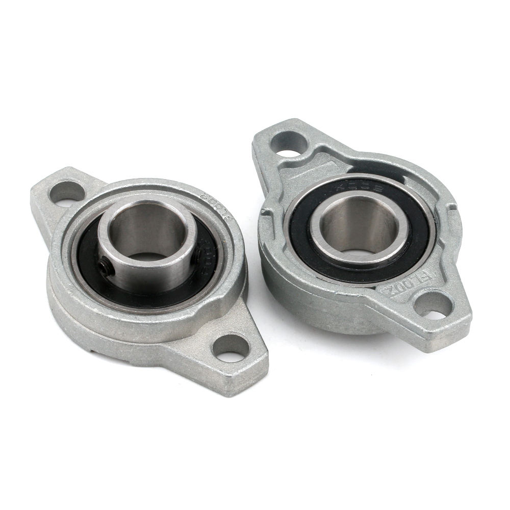 15mm Mounted Unit Bearing 2 Bolt Flange Housing Pillow Block Bearing KFL002
