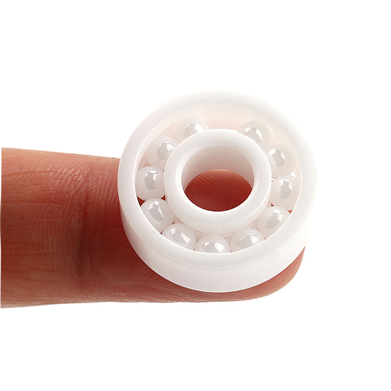 high speed non-magnetic smooth insulation ZrO2 /Si3N4 full ceramic ball bearing 608