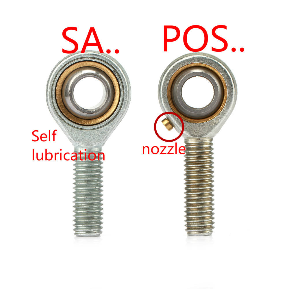 M12*1.75 chrome stainless steel polish right left thread male female rod end bearings SSA12TK SSI12T/K SI12TK SA12TK POS12 PHS12