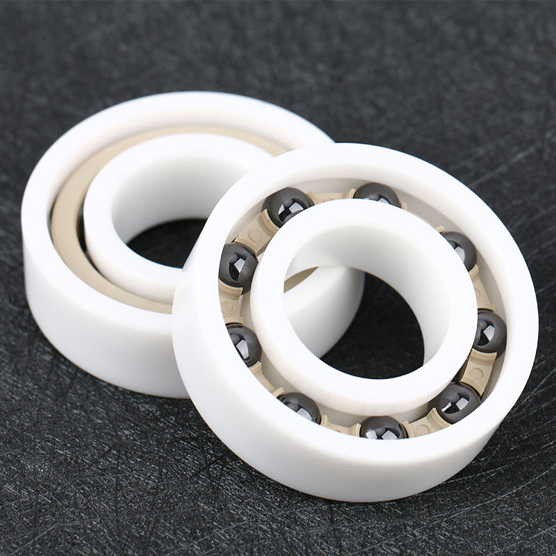 ZrO2 rings Si3N4 balls PEEK cage full ceramic ball bearing 6205