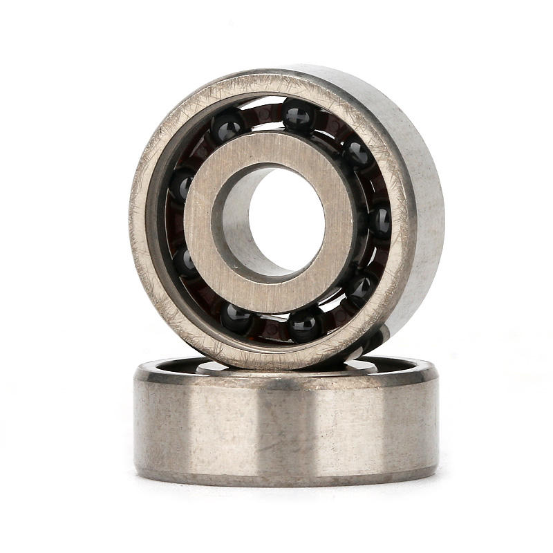 6 and 9 Si3N4 balls nylon cage hybrid ceramic ball bearing 606