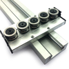60mm width Built in double 8mm axis linear guide rail locking 3 4 5 wheels tracker roller slide aluminum profile SGR20 SGB20