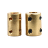 Brass Rigid Coupling Cnc Stepper Servo Motor Coupling 5mm 6.35mm 8mm 10mm Bore Size Od14mm 16mm L22mm Acceptabe 3-5 Days CN;SHN