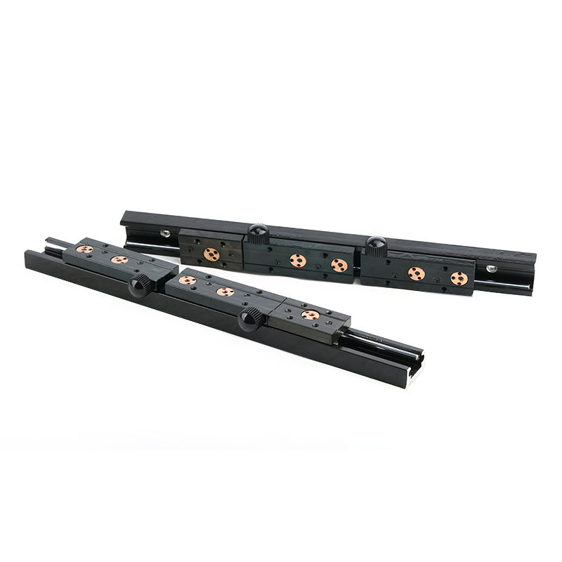 SGR10N Double axis linear guide rail black locking slider with round handle 4 wheels block SGB10N-4