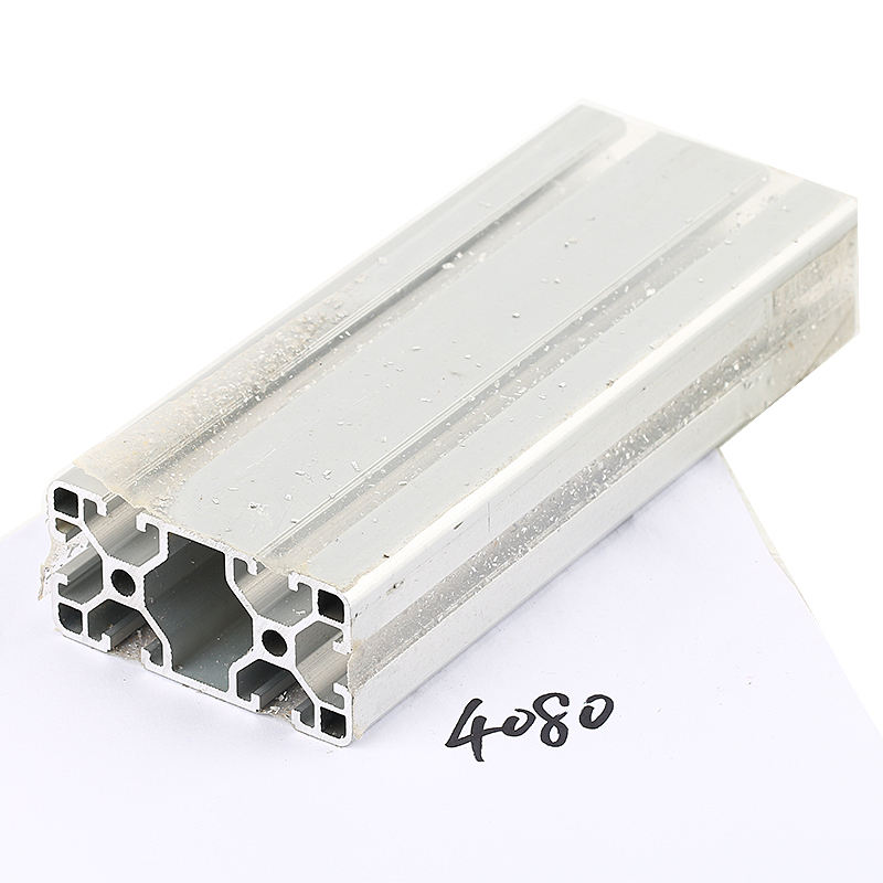 Silver color anodized aluminum profile European standard industrial aluminum profile 4040 4080 40120