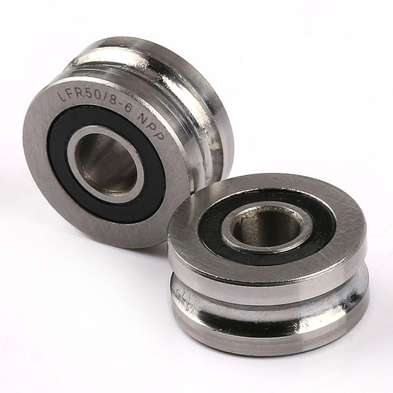 Rail wheel U-groove roller Guide roller Bearings LFR5204-16