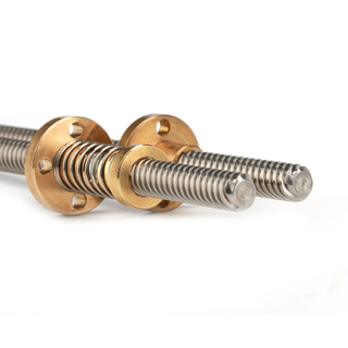 Tr8x8 304 stainless steel lead screw 1000mm length withanti-backlash