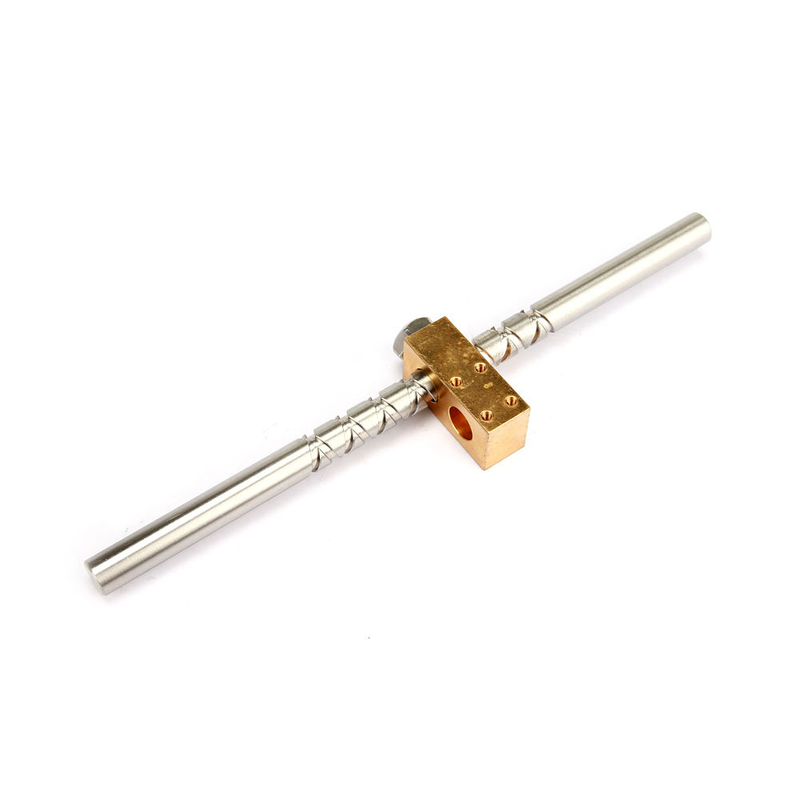 20mm diameter 20mm pitch 250mm effective travel stainless steel reciprocating lead screw with brass nut