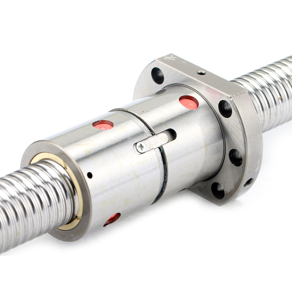 Chrome steel C7 grade 40mm ball screw SFU4010 double nut DFU4010