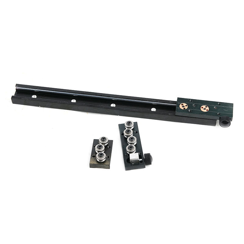 SGR10N Double axis linear guide rail black locking slider with round handle 4 wheels block SGB10N-4