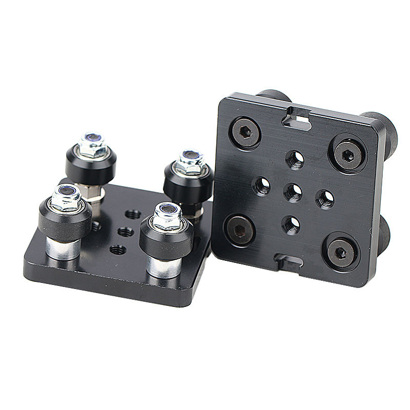 For 3D printer parts 2040 V slot aluminum mini five wheel plate pom pulley with bearings set