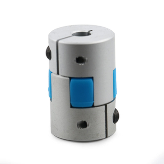 4-4mm bore OD14mm length 22mm three part blue plum coupling with one spider sleeves