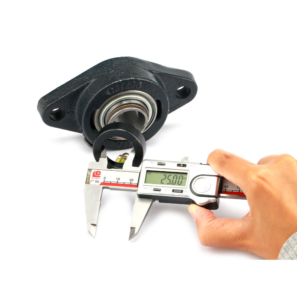 Two-bolt flanged housing units cast iron centring spigot eccentric locking collar R seals RCJTZ25