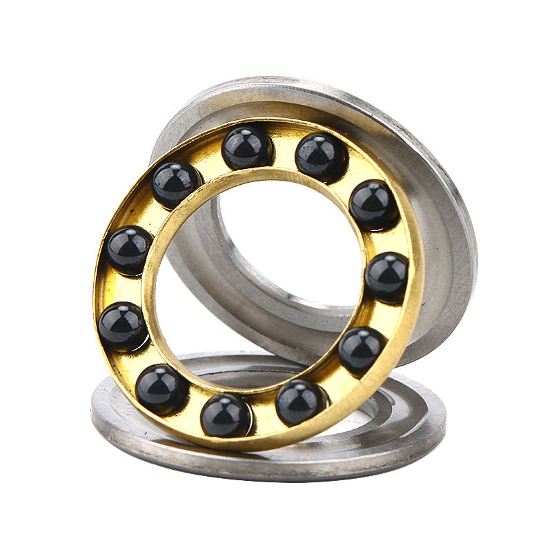 Hybrid Miniature Planar Thrust Ball Bearing Si3N4 Ceramic Balls Brass Cage F12-21M