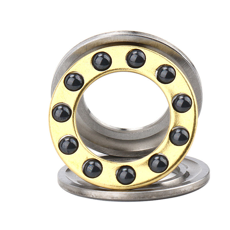 Hybrid Miniature Planar Thrust Ball Bearing Si3N4 Ceramic Balls Brass Cage F12-21M