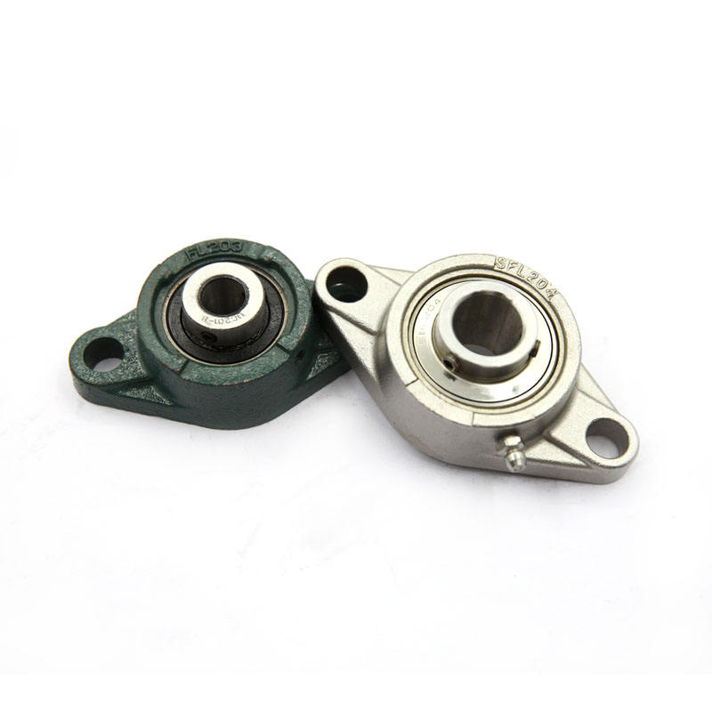 High quality 2 bolt mount holes oval flange stainless steel pillow block bearing housing SSUCFL207-20