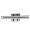 Silver Black Aluminum double rod 16mm dual-axis linear guide track roller slider bearing LGB16 4 6 wheels LGD16
