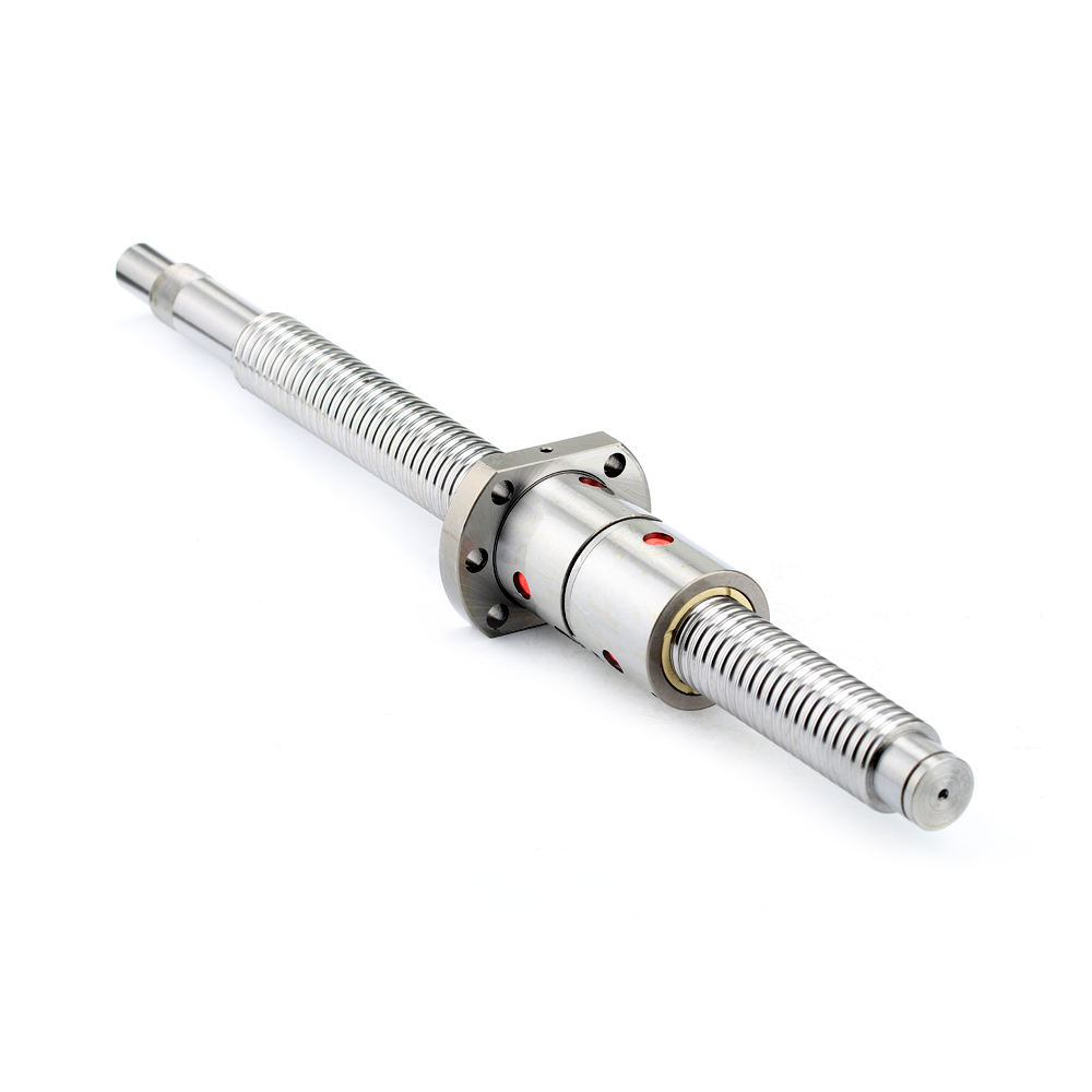 Chrome steel C7 grade 40mm ball screw SFU4010 double nut DFU4010