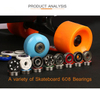 skateboard 7 6 5 balls hybrid ceramic ball bearing 608