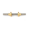 8mm diameter left and right thread Tr8*8 trapezoidal lead screw 4 starts 400mm long with brass nuts