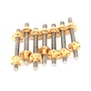 8mm diameter left and right thread Tr8*8 trapezoidal lead screw 4 starts 400mm long with brass nuts