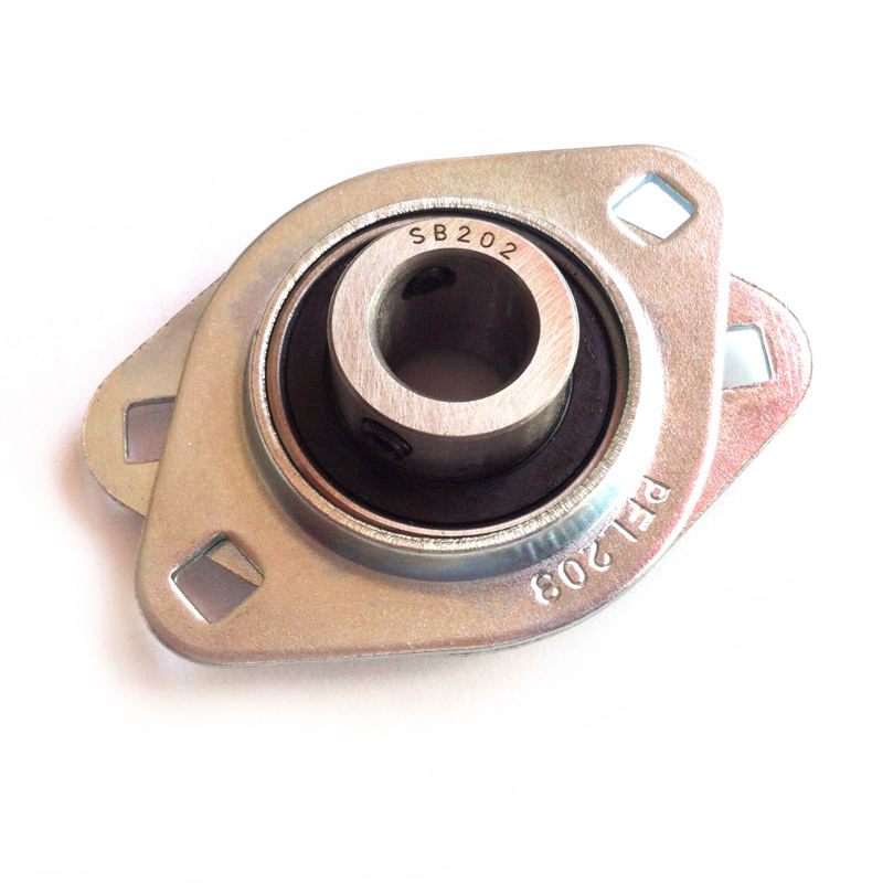 15mm diameter stamped oval 2 bolt flanged mounted bearings pillow block bearing SBPFL202