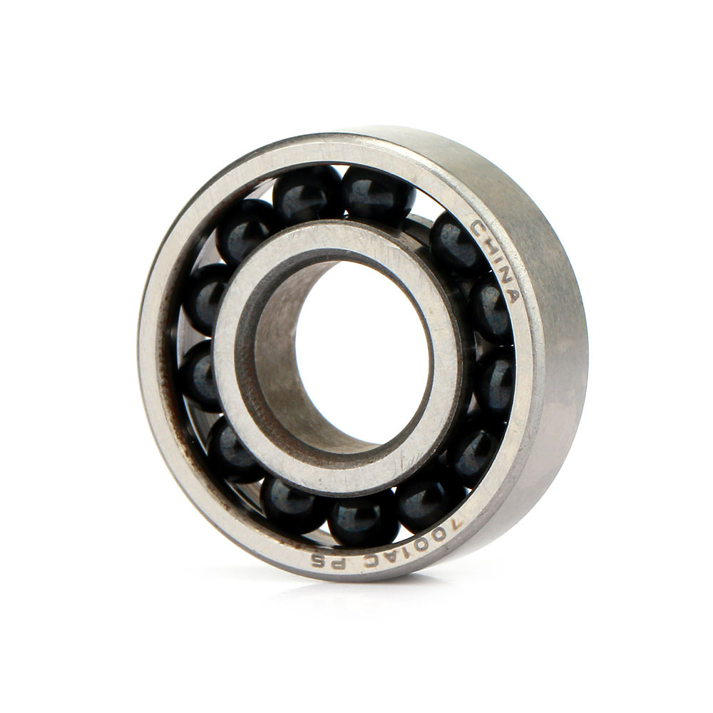 ABEC7 High quality angular contact ball bearing hybrid ceramic Si3N4 balls 7000 7000-2RS