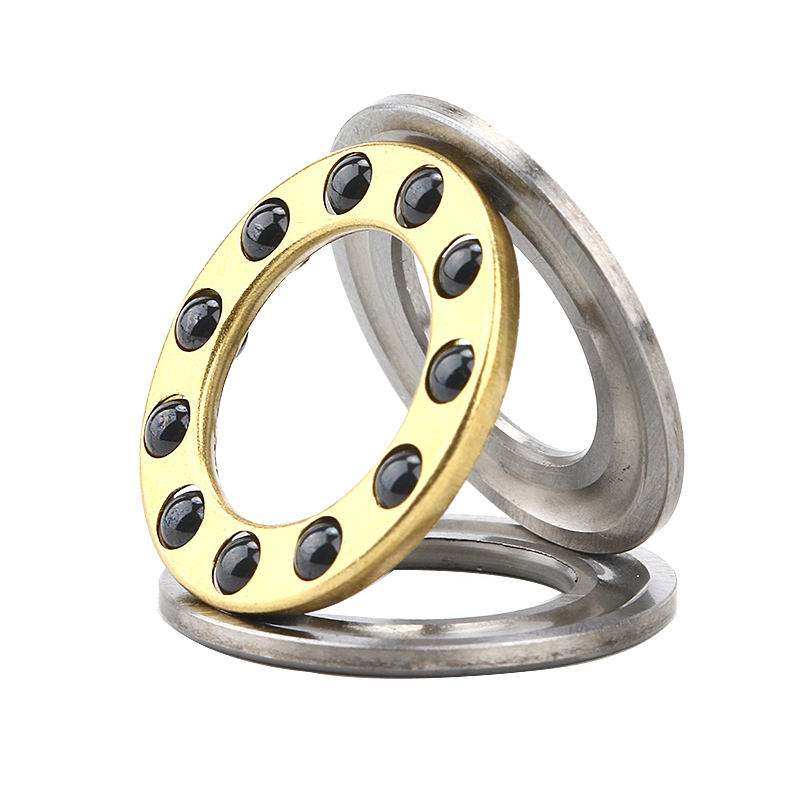 Hybrid Miniature Planar Thrust Ball Bearing Si3N4 Ceramic Balls Brass Cage F12-21M