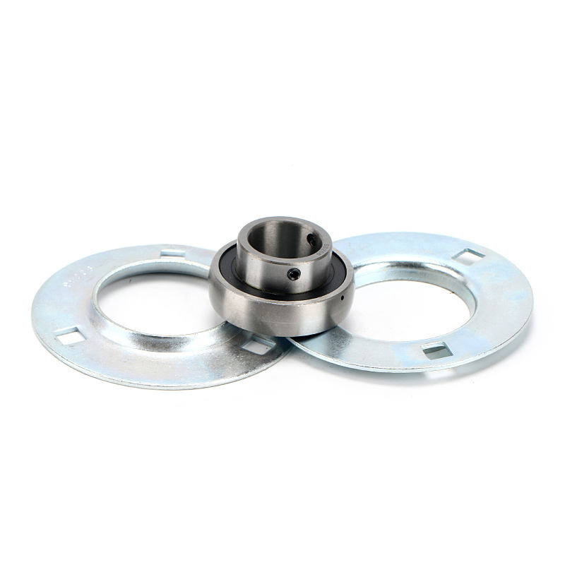 SBPF205-16 Round Flange Bearing - 1" Bore 3-Bolt Pressed Steel With Eccentric Lock