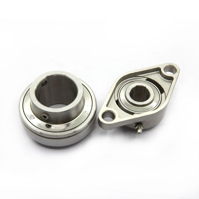 High quality 2 bolt mount holes oval flange stainless steel pillow block bearing housing SSUCFL207-20