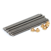 Tr8*2 Tr8x2 8mm trapezoidal thread lead screw with flange brass nut 1000mm long