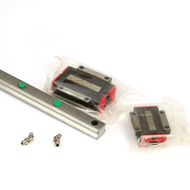 Chrome steel linear guide rail HGR15 and widen flange bearing block HGW15CC HGW15HC