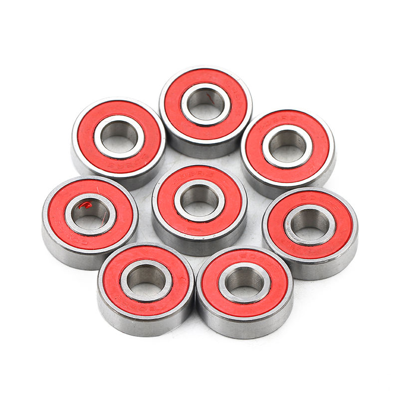 608rs bon china red ceramic good skateboard bearings 7 balls for skate
