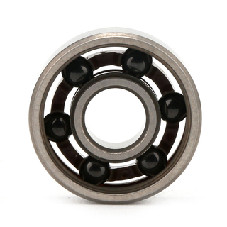 6 and 9 balls nylon cage chrome steel rings Si3N4 balls hybrid ceramic ball bearing 606