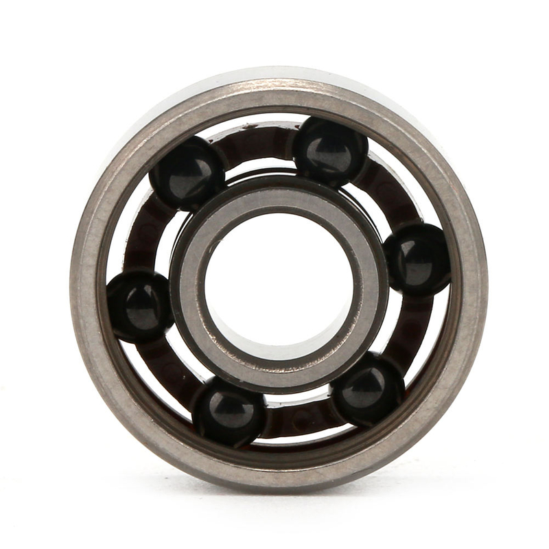 6 and 9 balls nylon cage chrome steel rings Si3N4 balls hybrid ceramic ball bearing 606