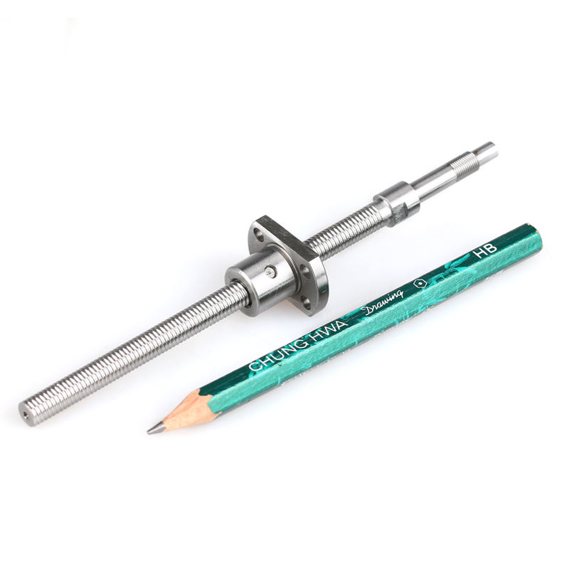 CNC spindle zero backlash 8mm diameter mini ball screw 0801 0802