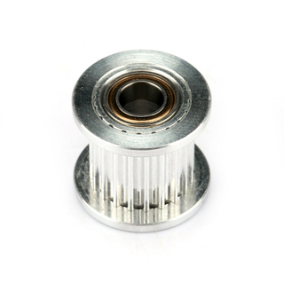 GT2 20 teeth timing belt pulley with two bearing 10mm width 3 4 5 6 mm bore size