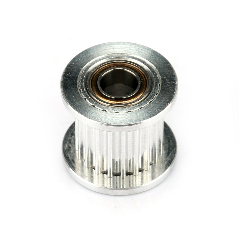 GT2 20 teeth timing belt pulley with two bearing 10mm width 3 4 5 6 mm bore size