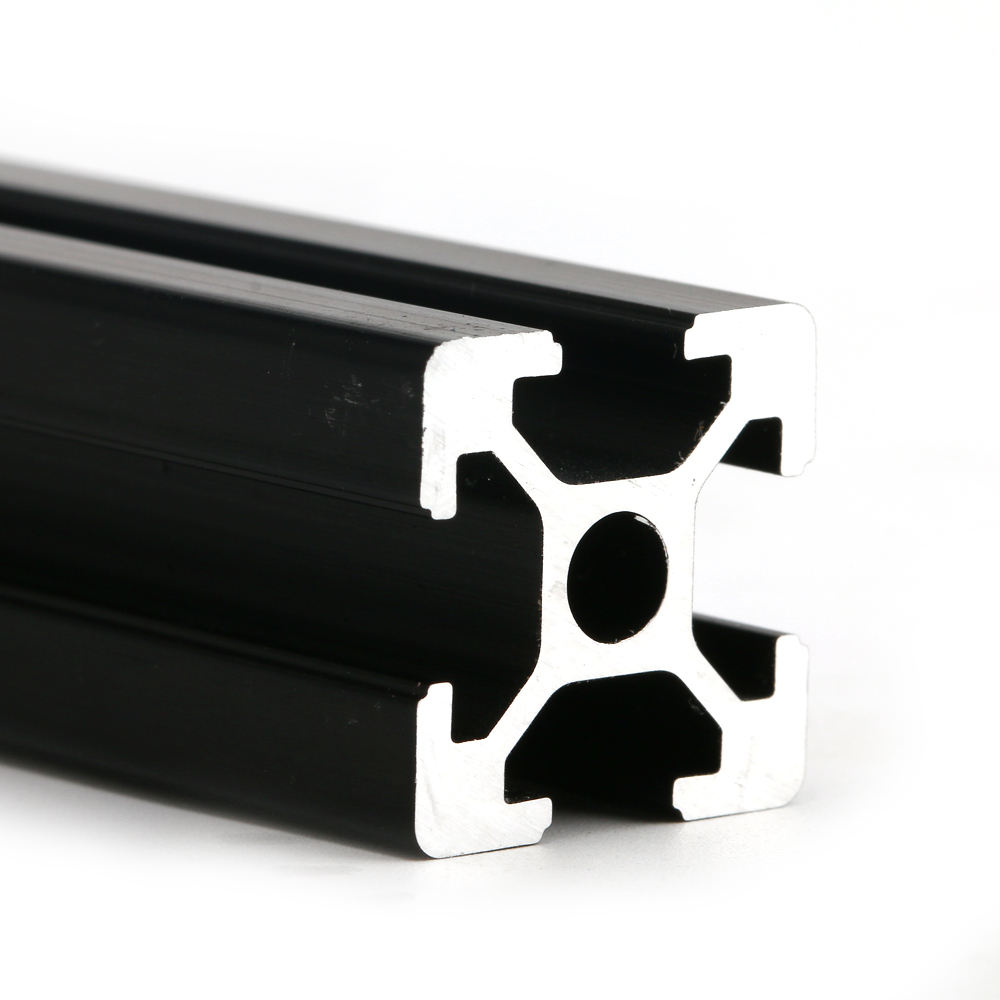 Oxidized black T V slot 2020 2040 aluminum alloy extrusion profile for linear guide rail