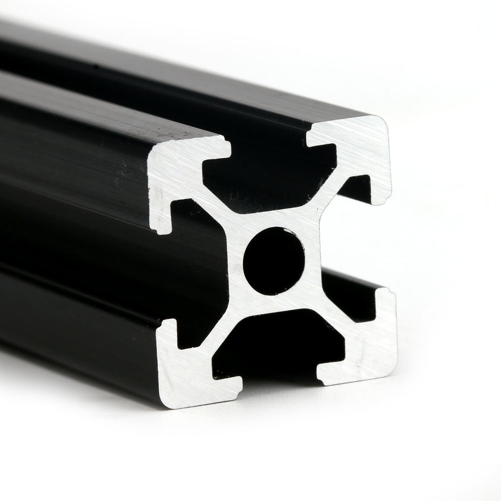 Oxidized black T V slot 2020 2040 aluminum alloy extrusion profile for linear guide rail