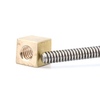 304 stainless steel 10mm lead screw 700mm with customized square brass nut 17*17 Tr10*2