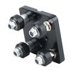 For 3D printer parts 2040 V slot aluminum mini five wheel plate pom pulley with bearings set