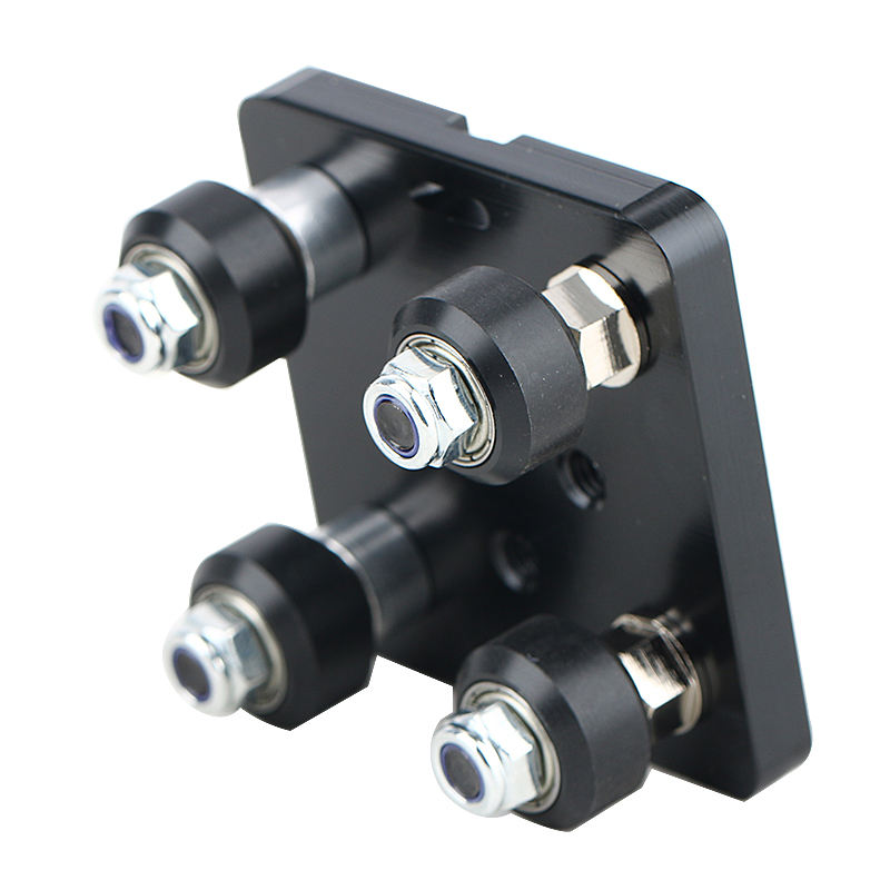 For 3D printer parts 2040 V slot aluminum mini five wheel plate pom pulley with bearings set