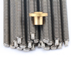 Tr8x8 304 stainless steel lead screw 600mm length with brass nut